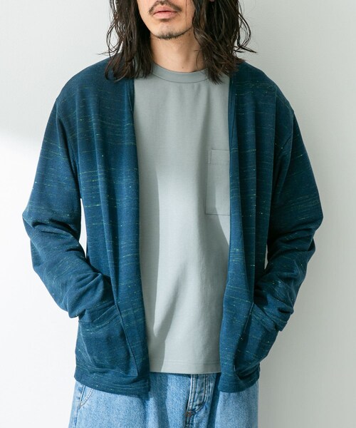 URBAN RESEARCH Sonny Label（アーバンリサーチサニーレーベル）の「JAPAN MADE 裏毛カーディガン（カーディガン/ボレロ・メンズ・オレンジ/ネイビー/グレー・M/L）」の18枚目の写真