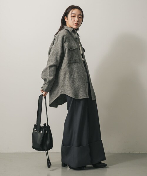 SENSE OF PLACE by URBAN RESEARCH（センスオブプレイスバイアーバンリサーチ）の「エンブロイダリーキンチャクバッグ（その他雑貨・レディース・BLACK/BROWN・one）」の5枚目の写真