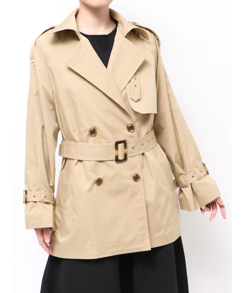 TONAL（トーナル）の「【LIMONTA】トレンチミディコート（トレンチコート・レディース・アイボリー/ネイビー/ベージュ・S/M）」の8枚目の写真