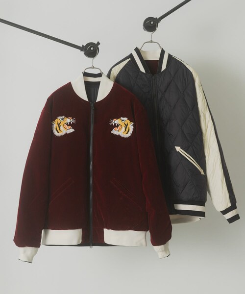 ITEMS URBANRESEARCH（アイテムズ アーバンリサーチ）の「TAION　Reversible SKAJAN Down Jacket（その他アウター・メンズ・BLK×NVY/BGD×D.NVY・M/L/XL）」の2枚目の写真
