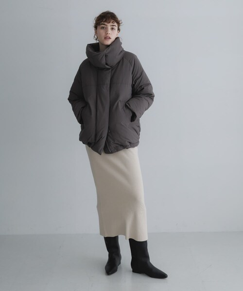 URBAN RESEARCH Sonny Label（アーバンリサーチサニーレーベル）の「撥水ビッグカラーダウンコート（その他アウター・レディース・ブラック/チャコール/ブラウン・Free）」の19枚目の写真