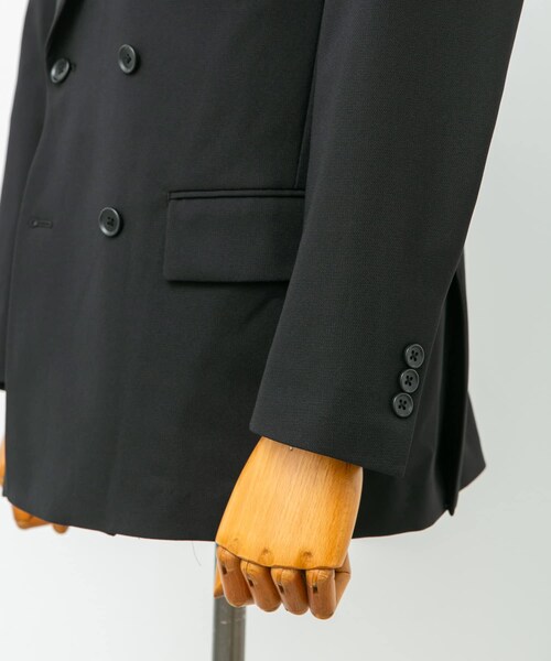 URBAN RESEARCH DOORS（アーバンリサーチドアーズ）の「『イージーケア』LIFE STYLE TAILOR　ストレッチオックスWジャケット（その他アウター・メンズ・BLACK/GRAY・S/M/L/XL）」の9枚目の写真