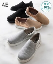 nissen | 【ゆったり幅広】超軽量ホットフィックススリッポンスニーカー（ワイズ４Ｅ）(スニーカー)