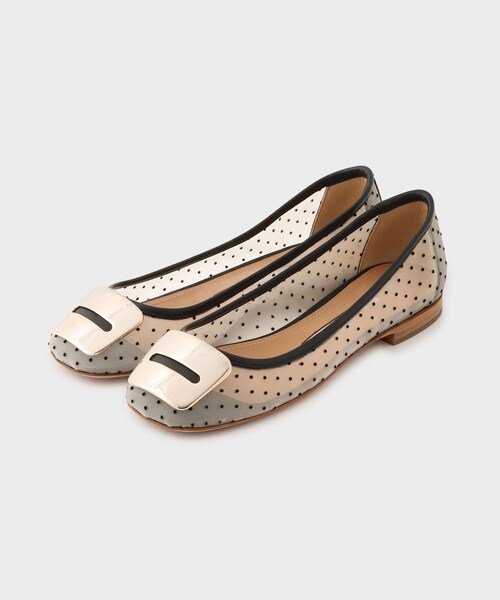 ROPE'（ロペ）の「【PELLICO（ペリーコ）】MESH FLAT SHOES｜パンプス（パンプス・レディース・ホワイト/ピンク・36/37）」の5枚目の写真
