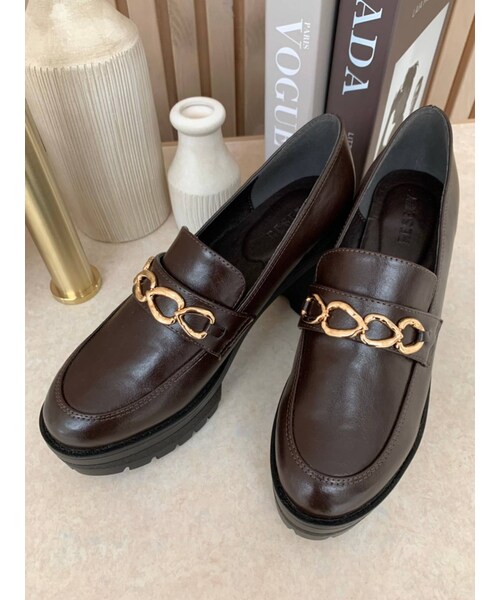 RESEXXY（リゼクシー）の「チェーンデザインローファー（ローファー・レディース・ブラック/ブラウン・S/M/L）」の19枚目の写真