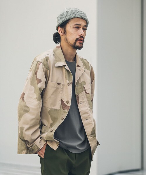 URBAN RESEARCH Sonny Label（アーバンリサーチサニーレーベル）の「ツイルミリタリーシャツジャケット（ミリタリージャケット・メンズ・カモ柄/カーキ・M/L）」の22枚目の写真