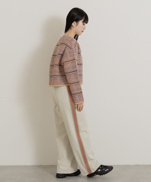 THE GOODLAND MARKET（ザグッドランドマーケット）の「米富繊維　MADRAS EYELET TWEED PULLOVER（ニット/セーター・レディース・24ORANGE/62BLUE・FREE）」の8枚目の写真