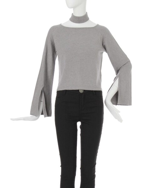 MURUA（ムルーア）の「スリットスリーブTOPS（その他トップス・レディース・ブラウン/ブラック/グレー/アイスブルー/ベージュ・F）」の5枚目の写真