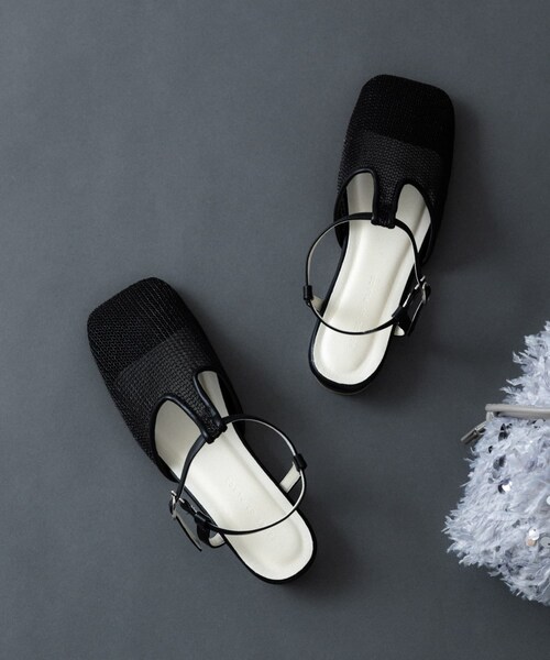 SENSE OF PLACE by URBAN RESEARCH（センスオブプレイスバイアーバンリサーチ）の「Tストラップメッシュサンダル（その他シューズ・レディース・BLACK/SILVER/GOLD・S/M/L）」の13枚目の写真