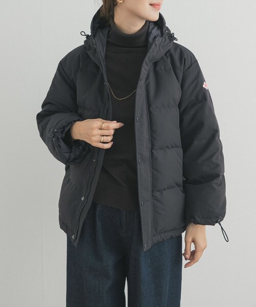 URBAN RESEARCH DOORS（アーバンリサーチドアーズ）の「DANTON　DOWN HOODED JACKET（その他アウター・レディース・BLACK/LT.BEIGE/IVORY/DK.BROWN・XS/S）」の18枚目の写真