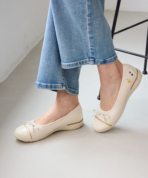 ROPE' PICNIC(ロペピクニック)の「【le coq sportif/ルコックスポルティフ】LCS モンスリー/消臭・軽量(スニーカー・レディース・ブラック/ベージュ・23.0/24.0/25.0)」の18枚目の写真
