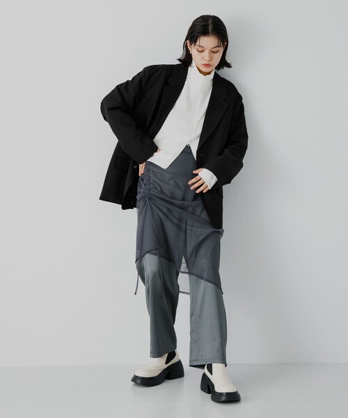 SENSE OF PLACE by URBAN RESEARCH(センスオブプレイスバイアーバンリサーチ)の「『セットアップ対応』シングルルーズジャケット(テーラードジャケット・メンズ・GRAY/BLACK/R.BROWN・M/L)」の13枚目の写真