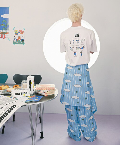 SENSE OF PLACE by URBAN RESEARCH(センスオブプレイスバイアーバンリサーチ)の「『別注』OATSIDE×SENSE OF PLACE グラフィックショートスリーブ Tシャツ A(Tシャツ/カットソー・メンズ・WHITE/BLACK/L.BLUE・M/L)」の8枚目の写真