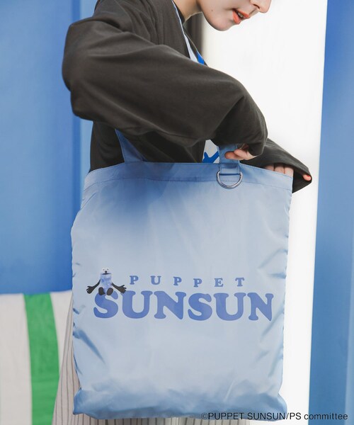 SENSE OF PLACE by URBAN RESEARCH(センスオブプレイスバイアーバンリサーチ)の「『別注』SUNSUN×SENSE OF PLACE トートバッグ(トートバッグ・レディース・GRAY/BLUE/PINK・One)」の7枚目の写真