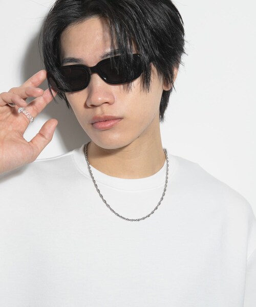 SENSE OF PLACE by URBAN RESEARCH（センスオブプレイスバイアーバンリサーチ）の「スクエアサングラス（メガネ・メンズ・BLACK/BLK×BLU・one）」の7枚目の写真