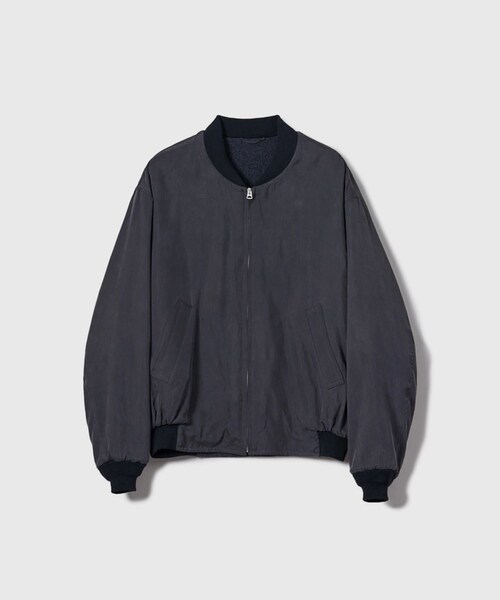 ADAM ET ROPE'（アダムエロペ）の「【KAPTAIN SUNSHINE】Silk Bomber Jacket（その他アウター・メンズ・ブラック・3/4）」の3枚目の写真