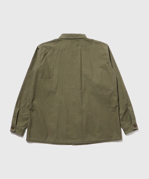 ADAM ET ROPE'（アダムエロペ）の「【BONCOURA/ボンクラ】Utility Shirt Back Satin olive（その他アウター・メンズ・オリーブ・38/40）」の15枚目の写真
