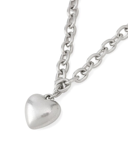 VIS（ビス）の「ハートボリュームチェーンネックレス（ネックレス・レディース・ゴールド/シルバー・F）」の10枚目の写真