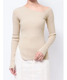 LAGUNAMOON | アシンメトリーイレヘムニットプルオーバー(ニット/セーター)