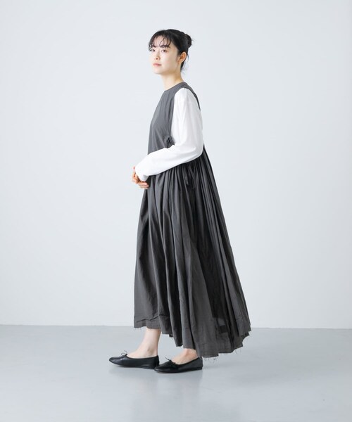 かぐれ（カグレ）の「quitan　DRESS（ワンピース・レディース・IRON GREY/PALE ROSE・FREE）」の11枚目の写真