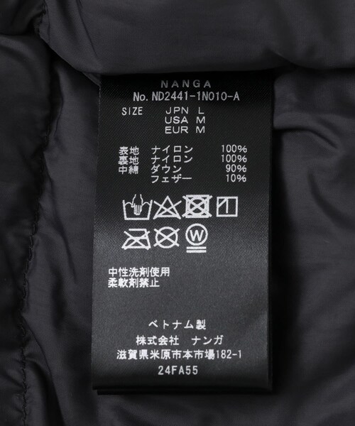 EKAL（エカル）の「NANGA　AURORA TEX STAND COLLAR DOWN VEST（その他アウター・メンズ・M.GRY/BLK・M/L）」の14枚目の写真