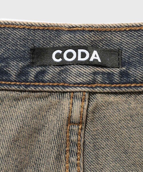 ADAM ET ROPE'（アダムエロペ）の「【CODA/コーダ】ACID WASHED DISTRESSED EXTENDED CUT FLARED JEANS（デニムパンツ・メンズ・ブルー系・0/1/2）」の12枚目の写真