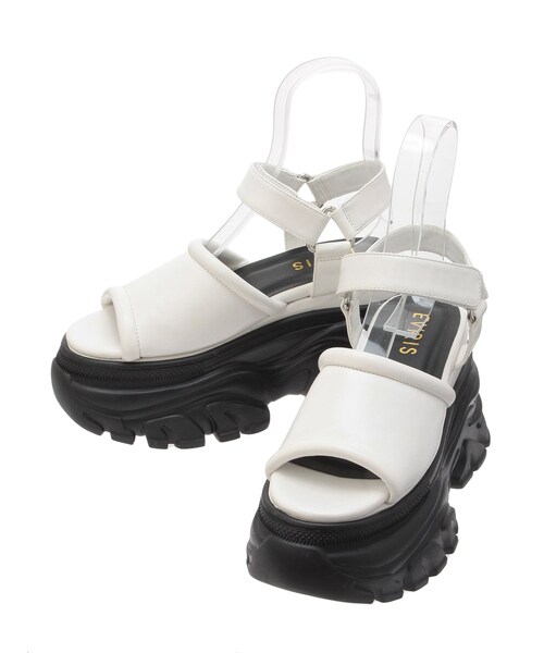 EVRIS（エヴリス）の「プラットフォームスニーカーサンダル（サンダル・レディース・ホワイト/ブラック/ブラウン・S/M/L）」の5枚目の写真