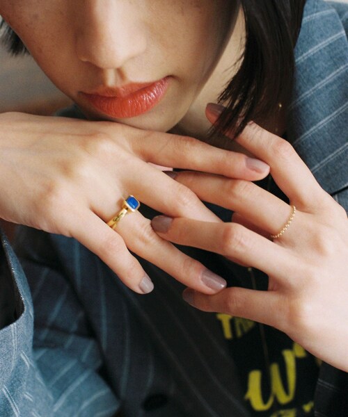 URBAN RESEARCH（アーバンリサーチ）の「decor『デコール』　石のリング ラピスラズリ（リング・レディース・Gold/Silver・11/13）」の14枚目の写真