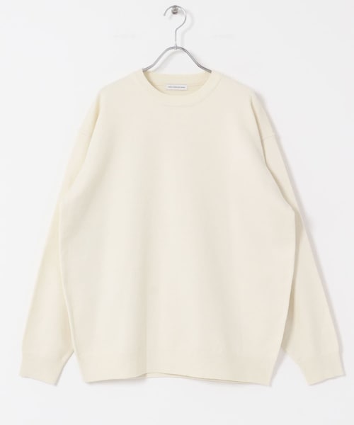 URBAN RESEARCH DOORS（アーバンリサーチドアーズ）の「『仁村紗和さん着用』『UR TECH 200日ニット』クルーネック（ニット/セーター・メンズ・OFF/CHARCOAL/OFF×BLACK/CHA×YEL.K/BROWN・M/L/XL）」の16枚目の写真