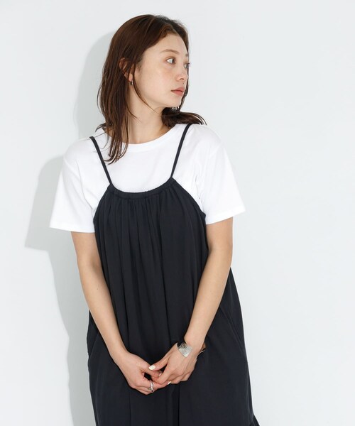URBAN RESEARCH Sonny Label（アーバンリサーチサニーレーベル）の「シフリーコットンキャミワンピース（ワンピース・レディース・ブラウン/ブラック/オフ・FREE）」の15枚目の写真