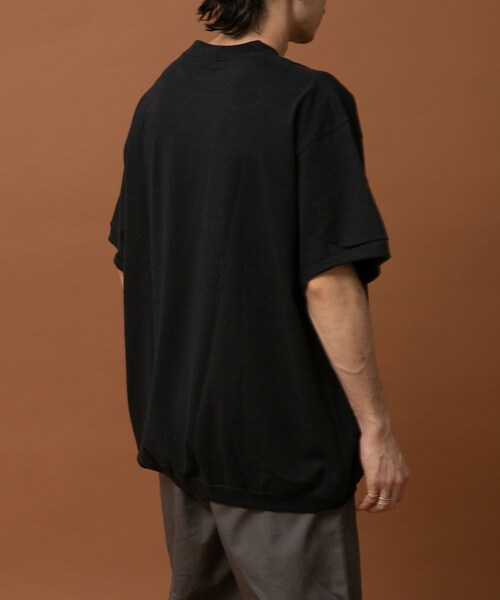 URBAN RESEARCH（アーバンリサーチ）の「RELAX FIT　リブTシャツ（Tシャツ/カットソー・メンズ・BLACK/WHITE/ASH/BROWN/L BLUE・FREE）」の14枚目の写真