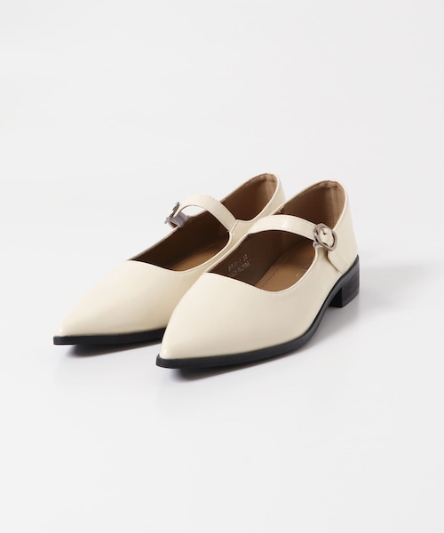 URBAN RESEARCH ROSSO（アーバンリサーチロッソ）の「MOHI　ストラップフラットシューズ（パンプス・レディース・MARRON/OFFWHITE・36/37/38）」の6枚目の写真