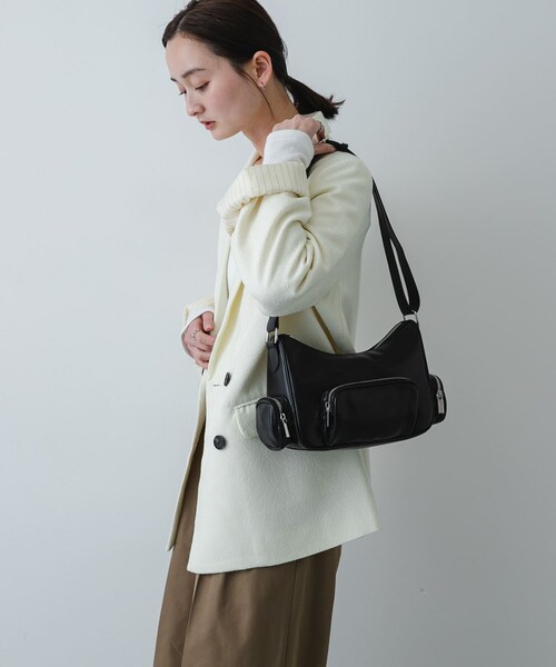 SENSE OF PLACE by URBAN RESEARCH（センスオブプレイスバイアーバンリサーチ）の「3Pポケットバッグ（ショルダーバッグ・レディース・BLACK/IVORY/Y.BEIGE・One）」の12枚目の写真