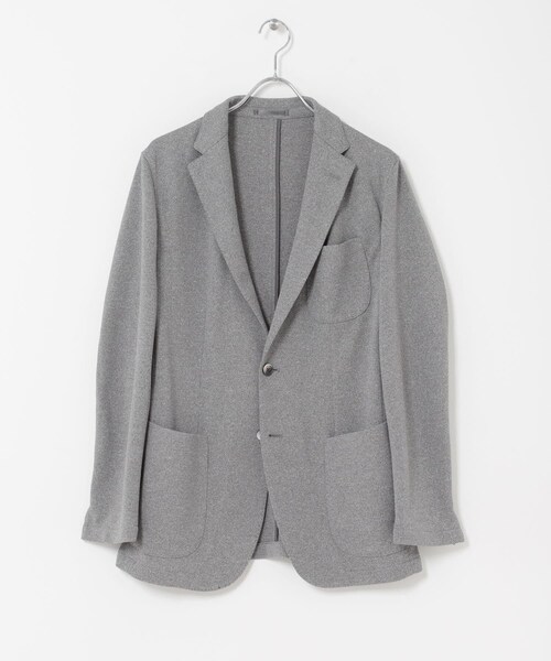 URBAN RESEARCH DOORS（アーバンリサーチドアーズ）の「LIFE STYLE TAILOR　メランジニットイージージャケット（テーラードジャケット・メンズ・NAVY/GRAY/KHAKI・44/46/48/50）」の8枚目の写真