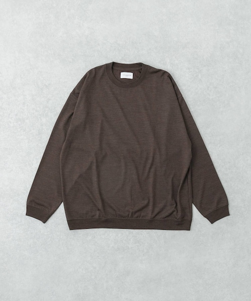 URBAN RESEARCH(アーバンリサーチ)の「new basic WASHABLE MERINO WOOL CREW-NECK(ニット/セーター・メンズ・BLACK/CHARCOAL/BROWN・M/L/XL)」の5枚目の写真