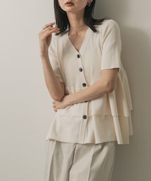 SENSE OF PLACE by URBAN RESEARCH | 『WEB限定』ペプラムカーディガン(半袖)(カーディガン/ボレロ)