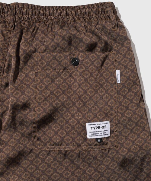 ADAM ET ROPE'(アダムエロペ)の「【elephant TRIBAL fabrics】QUILTING PAJAMAS PANTS(その他パンツ・メンズ・ブラック/ダークブラウン・M/S)」の8枚目の写真