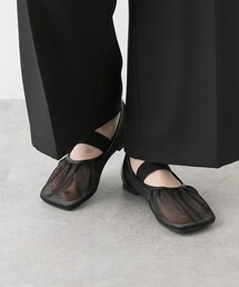 SENSE OF PLACE by URBAN RESEARCH | オブリークトゥメッシュフラットシューズ(パンプス)