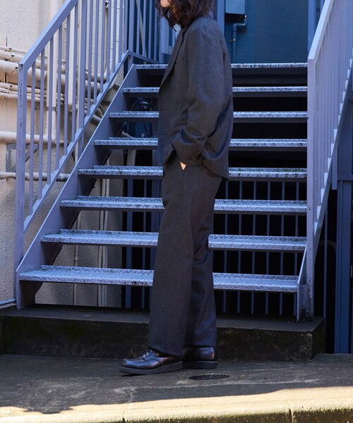 ADAM ET ROPE'(アダムエロペ)の「【HEUGN/ユーゲン】Freddie FLANNEL(スラックス・メンズ・グレー・1/2/3/4)」の13枚目の写真