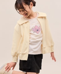 ROPE' PICNIC（ロペピクニック）の「【KIDS/キッズ】ビックカラー裏毛ジップカーディガン（カーディガン/ボレロ・キッズ）」
