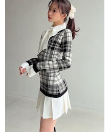 RESEXXY | シャツドッキングニットワンピース(スカート)