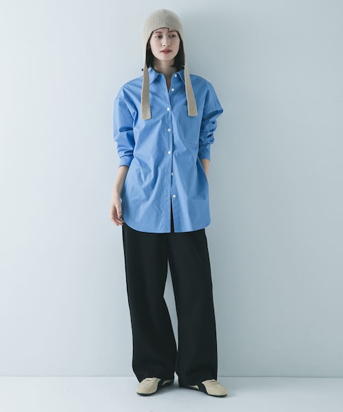 URBAN RESEARCH（アーバンリサーチ）の「コットンカシミヤルーズニットパンツ（その他パンツ・レディース・OFF WHITE/BLACK・36/38）」の21枚目の写真