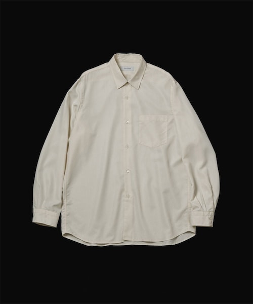 ADAM ET ROPE'（アダムエロペ）の「スエードタッチ レーヨン レギュラーカラーシャツ（シャツ/ブラウス・レディース・ブラック/ライトグレー/キナリ/ピンク系・L/M）」の2枚目の写真