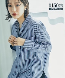 nissen | 小さいサイズ　さらっと羽織れるロングシャツ　低身長さん・小柄女性(シャツ/ブラウス)