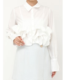 dazzlin | ウェーブフリルショートシャツ(シャツ/ブラウス)