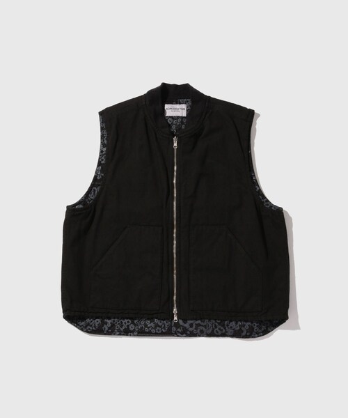 ADAM ET ROPE'（アダムエロペ）の「【NOMA RHYTHM TEXTILE/ノーマリズム テキスタイル】Reversible Work Vest（ベスト・メンズ・ブラック・3）」の2枚目の写真