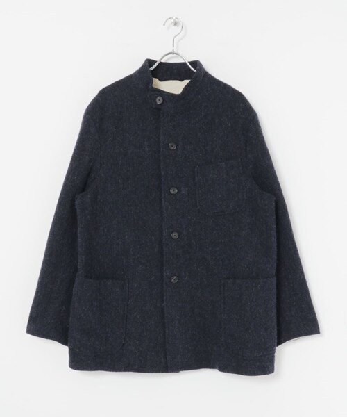 URBAN RESEARCH（アーバンリサーチ）の「A PRESSE　Tweed Hunting Jacket（テーラードジャケット・メンズ・BROWN/NAVY・2/3）」の21枚目の写真