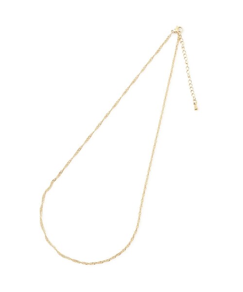 ROPE' PICNIC(ロペピクニック)の「ステンレスツイストチェーンショートネックレス(ネックレス・レディース・ゴールド/シルバー・F)」の6枚目の写真