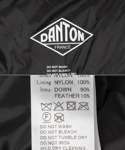 URBAN RESEARCH DOORS(アーバンリサーチドアーズ)の「DANTON MIDDLE DOWN HOODED COAT(テーラードジャケット・レディース・BLACK/BEIGE・S)」の10枚目の写真