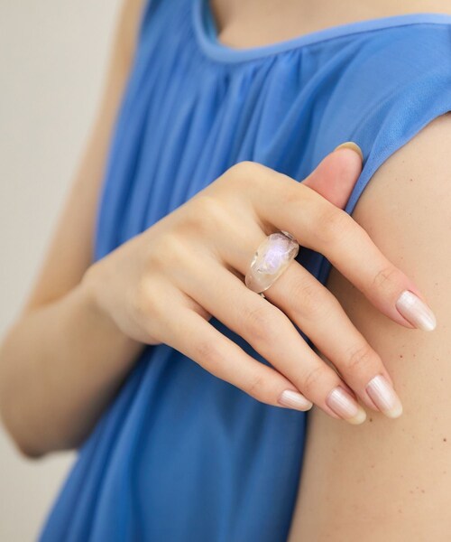 ROPE'（ロペ）の「【LUCE MACCHIA（ルーチェマッキア）】 別注 Glass Ring（リング・レディース・ピンク/その他・11/13）」の10枚目の写真